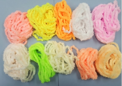 eggstacy yarn, 10 mixed, approx 2mtrs of each colour