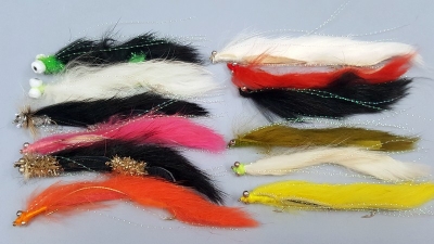 12 x twin hook snakes various colours as seen  (pk 9)