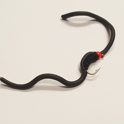 barbed  black squirmy worm