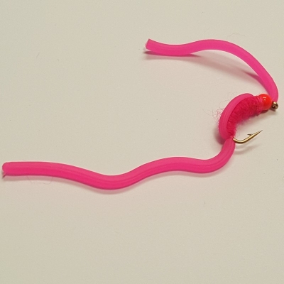 barbed pink squirmy worm